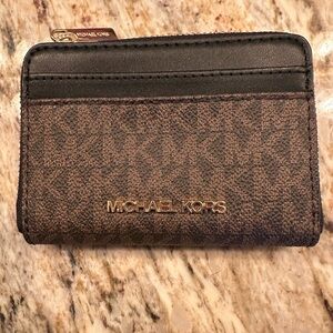 Michael Kors Signature Brown and Black Wallet